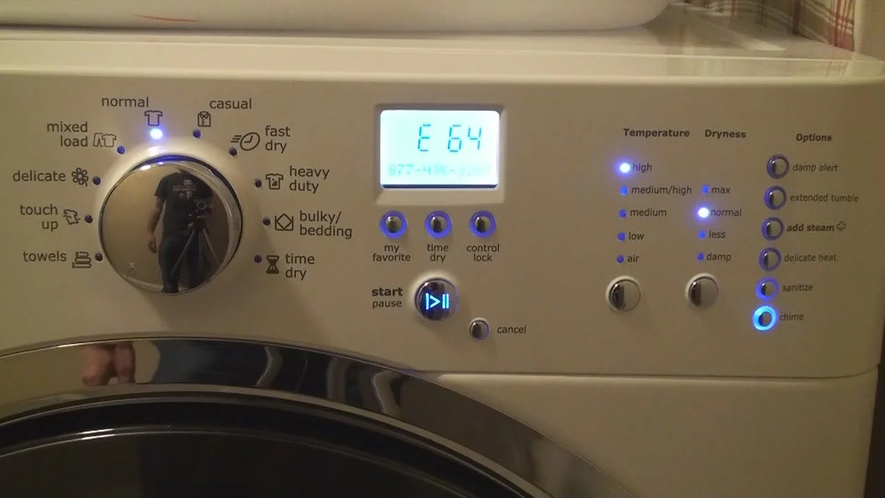 How to Troubleshoot and Fix the Frigidaire Dryer E64 Error Code
